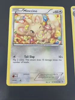 Minccino RC18/RC25 Cinccino Reverse Holo RC19/RC25 Pokemon Cards - Image 2