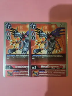 Digimon Card Game MetalGreymon 2x EX1-008 R NM - Image 1