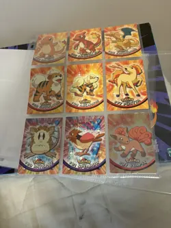 Pokemon 1999 Topps TV - 18 Card Lot charmander charizard chameleon rare vulpix - Image 1