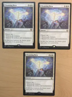 MTG Cleansing Nova 3 Cards, Commander, Innistrad - Image 1