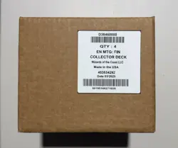 SEALED CASE - MTG FINAL FANTASY COLLECTOR COMMANDER DECK BOX - FULL SET of 4 - Image 1