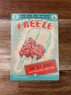 Brain Freeze - SLC Secret Lair Countdown Kit An Encyclopedia of Magic MTG - Image 1