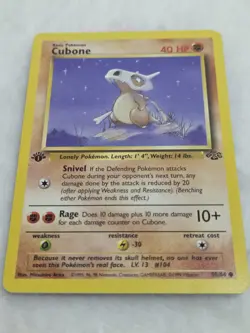 1999 Pokemon Jungle Cubone 50/64 1st edition NM Near Mint - Image 1