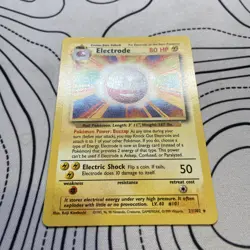 Pokemon TCG Electrode Base Set 21/102 Regular Rare LP - Image 2