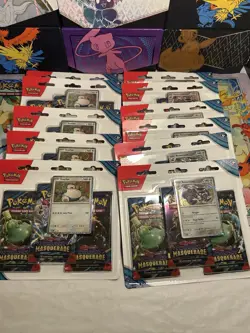 Lot Of 11 - Pokemon Twilight Masquerade SV06 3-Pack Blister (5 Snorlax, 6 Revro) - Image 1
