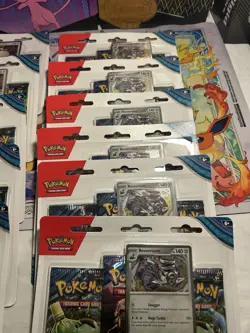 Lot Of 11 - Pokemon Twilight Masquerade SV06 3-Pack Blister (5 Snorlax, 6 Revro) - Image 3