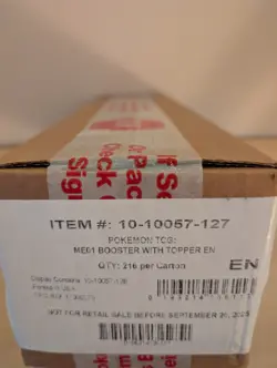 Pokemon ME01 Mega Evolution Enhanced Booster Box Case Sealed - Image 1