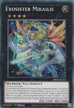 MP23-EN256 Exosister Mikailis - Prismatic Secret Rare 1st Edition Yugioh Mint - Image 1