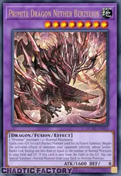 YUGIOH DUAD-EN035 Primite Dragon Nether Berzelius Ultra Rare 1st Edition NM - Image 1