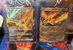 Pokemon TCG Destined Rivals Team Rocket’s Moltres UPC Promo Cards - Image 1