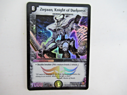 2004 Duel Masters Trading Card Zagaan Knight of Darkness s6/S10 Holo Foil, LP - Image 1