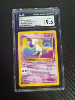 2000 Pokemon League Black Star Promos Mew CGC 9.5 #8 Card - Image 1