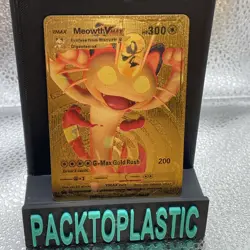 Meowth VMAX HP300 Gold Foil Pokemon Card G-Max Gold Rush PROMO card Pokemon P2 - Image 1