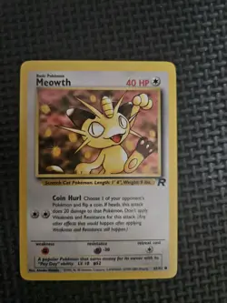 Pokemon Meowth 56/64 Jungle 1st Edition & Meowth Team Rocket 62/182 Vintage Lot - Image 4