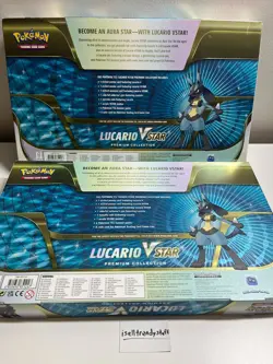 Pokemon TCG Lucario VSTAR Premium Collection Box Sealed (LOT OF 2) - Image 2