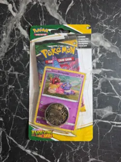 Pokemon TCG Evolving Skies Checklane Blister Pack with SLOWPOKE Promo SEALED - Image 1
