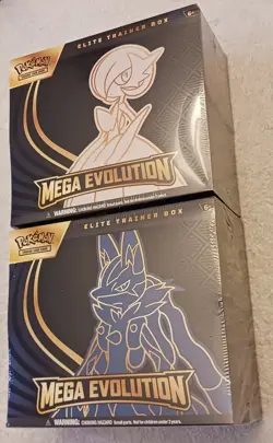 ( 2 ) Pokemon TCG Mega Evolution Elite Trainer Boxes (NEW) (Gardevoir & Lucario) - Image 1