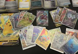 HUGE Pokemon TCG bulk Holo Full Art Rare V Max Bundle Lot Game pieces Mixed Set - Image 2