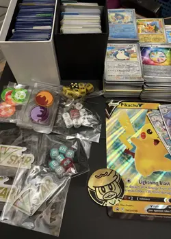 HUGE Pokemon TCG bulk Holo Full Art Rare V Max Bundle Lot Game pieces Mixed Set - Image 4