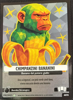 SKIFIDOL ITALIAN BRAINROT UNIVERSO PSICHEDELICO CHIMPANZINI BANANINI CARD PROMO - Image 1