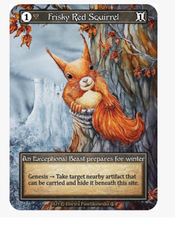 Frisky Red Squirrel FOIL Exceptional Sorcery Arthurian Legends - Image 1
