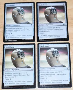 MTG 4x Artifact Equipment SKULLCLAMP - Image 1