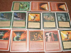 MTG 13x Chronicles 4th edition Giant Growth MP magic card lot - Image 3