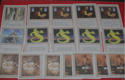 MTG ANGRY MOB white playsets 17 4th edition chronicles magic card lot LP - Image 1