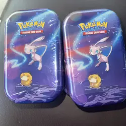 6 Tin Lot Pokemon TCG Kanto Power Mew, Psyduck Mini Tins Factory Sealed - New - Image 2