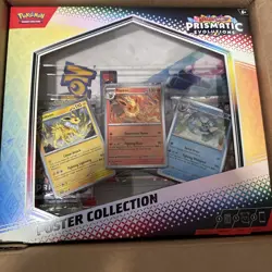 NEW Pokemon TCG Scarlet & Violet Prismatic Evolutions Poster Collection Box X6 - Image 1