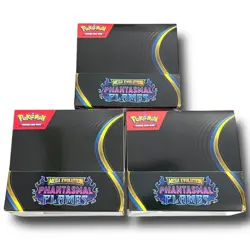 Pokemon TCG: (3) Phantasmal Flames Booster Display EMPTY Box NO Packs NO Cards - Image 1