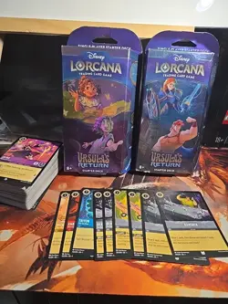 2x Disney Lorcana Ursula's Return Starter Decks, new Sealed W/ 135 Single Cards - Image 1