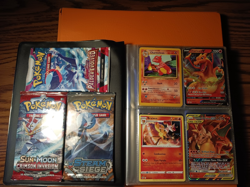 Huge Pokemon Card Binder Collection/3 Packs/Charizard/Pikachu/ (500+ cards) - Image 1