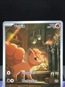Pokemon Card Vulpix 138/132 Illustration Rare Mega Evolution Near Mint - Image 2
