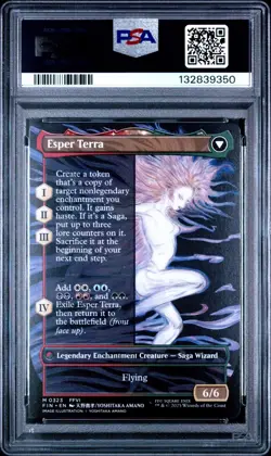 MTG Terra Magical Adept (Borderless) Final Fantasy #0323 MYTHIC PSA 9 Graded - Image 2