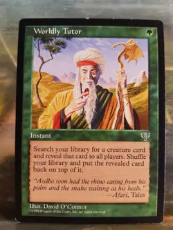 Worldly Tutor Mirage NM MTG - Image 1
