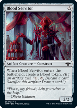 x1 Blood Servitor - Innistrad: Crimson Vow - NM - MTG - Image 1