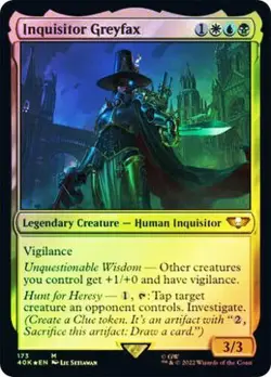 1x FOIL INQUISITOR GREYFAX - Warhammer 40k - MTG - Magic the Gathering - Image 1