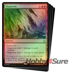 Foil Slagstorm X4 M/NM Magic: The Gathering MTG Foundations - Image 1