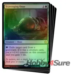 Foil Scavenging Ooze X4 M/NM Magic: The Gathering MTG Foundations - Image 1