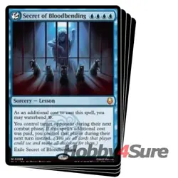 Secret Of Bloodbending X4 M/NM Magic MTG Avatar: The Last Airbender - Image 1