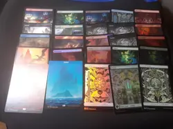 MTG Full Art Basic Land Bundle. 50 X Random Full Arts, Foils Included - Image 1