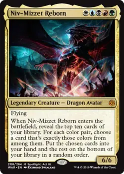 MTG - Niv-Mizzet Reborn - War of the Spark - NM, English Magic FLAT RATE SHIP - Image 1