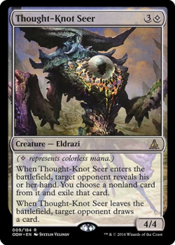 Magic MTG - Thought-Knot Seer - Le Serment des Sentinelles - EXC - EN - FOIL - Image 1