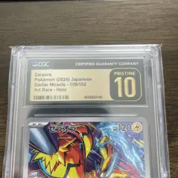 CGC 10 PRISTINE Japanese Pokemon 2024 Zeraora 109/102 Scarlet&Violet SV7 - Image 2