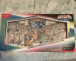 Pokemon TCG SV Prismatic Evolutions Lucario EX & Tyranitar EX Premium Collection - Image 1