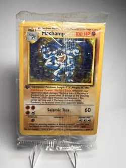 Pokemon Sealed 1st Edition Holo Machamp - Base Set 8/102 - Image 1