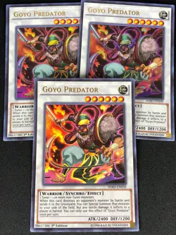 YUGIOH GOYO PREDATOR HSRD-EN039 1ST ULTRA X3 (NM) - Image 1