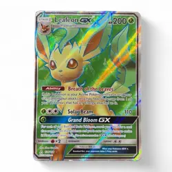 Leafeon GX 139/156 Sun & Moon Ultra Prism Pokemon TCG Card - Image 1