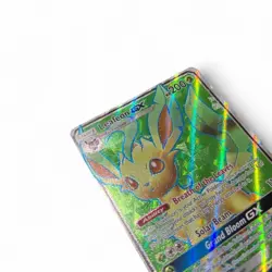 Leafeon GX 139/156 Sun & Moon Ultra Prism Pokemon TCG Card - Image 3